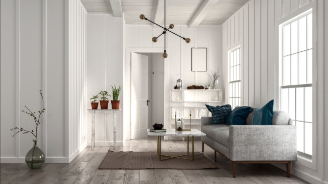 minimalist style of living room