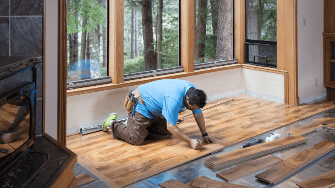 installing floating floorboards