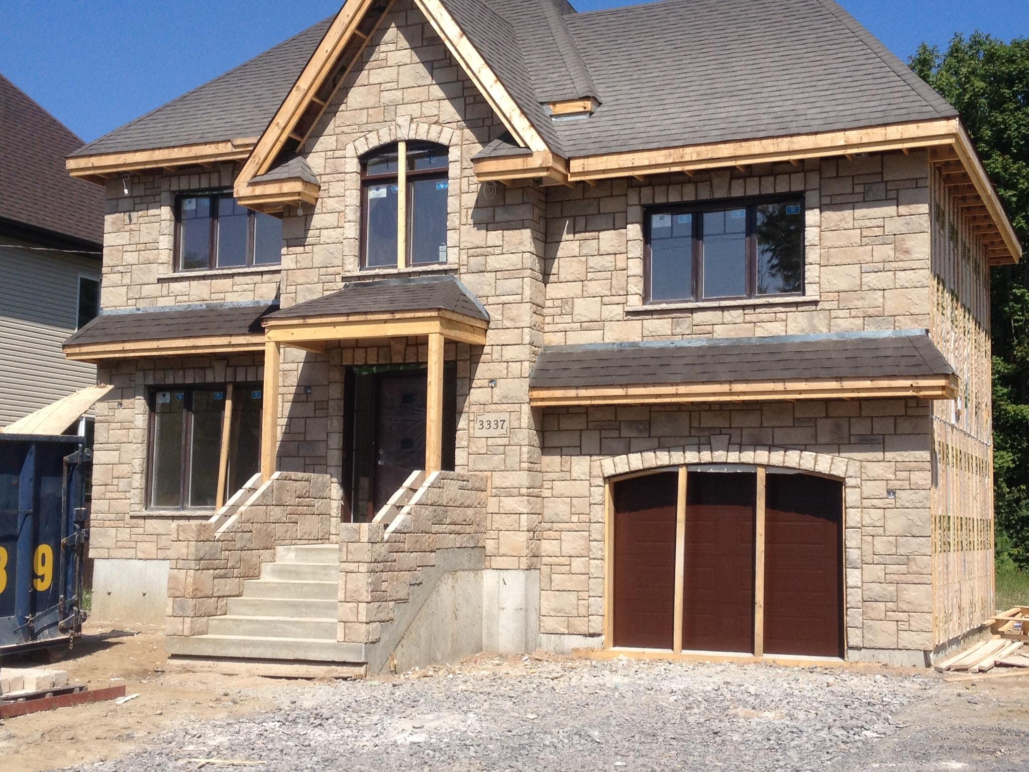 House siding in brick