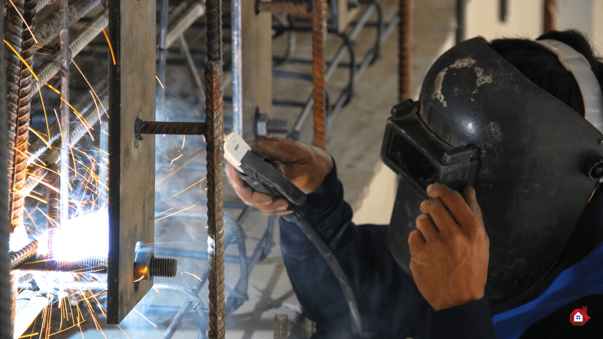 steelworker welding