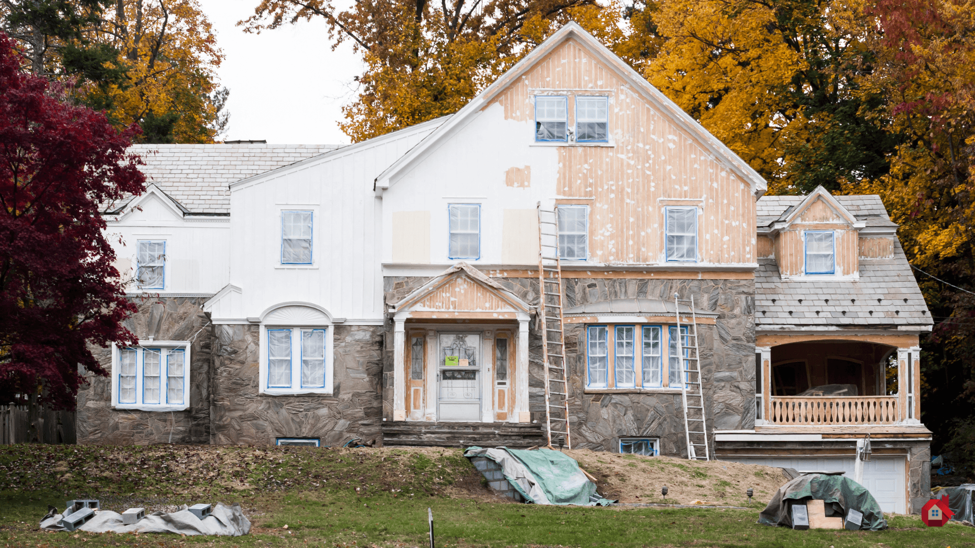 house siding under construction