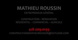 Construction Mathieu Roussin Inc.