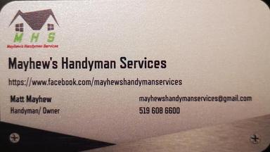 mayhew's handyman services