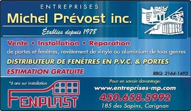 Les Entreprises Michel Prevost et fils inc etabli depuis 1978