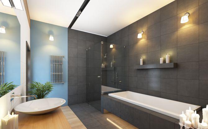 bathroom basement apartment