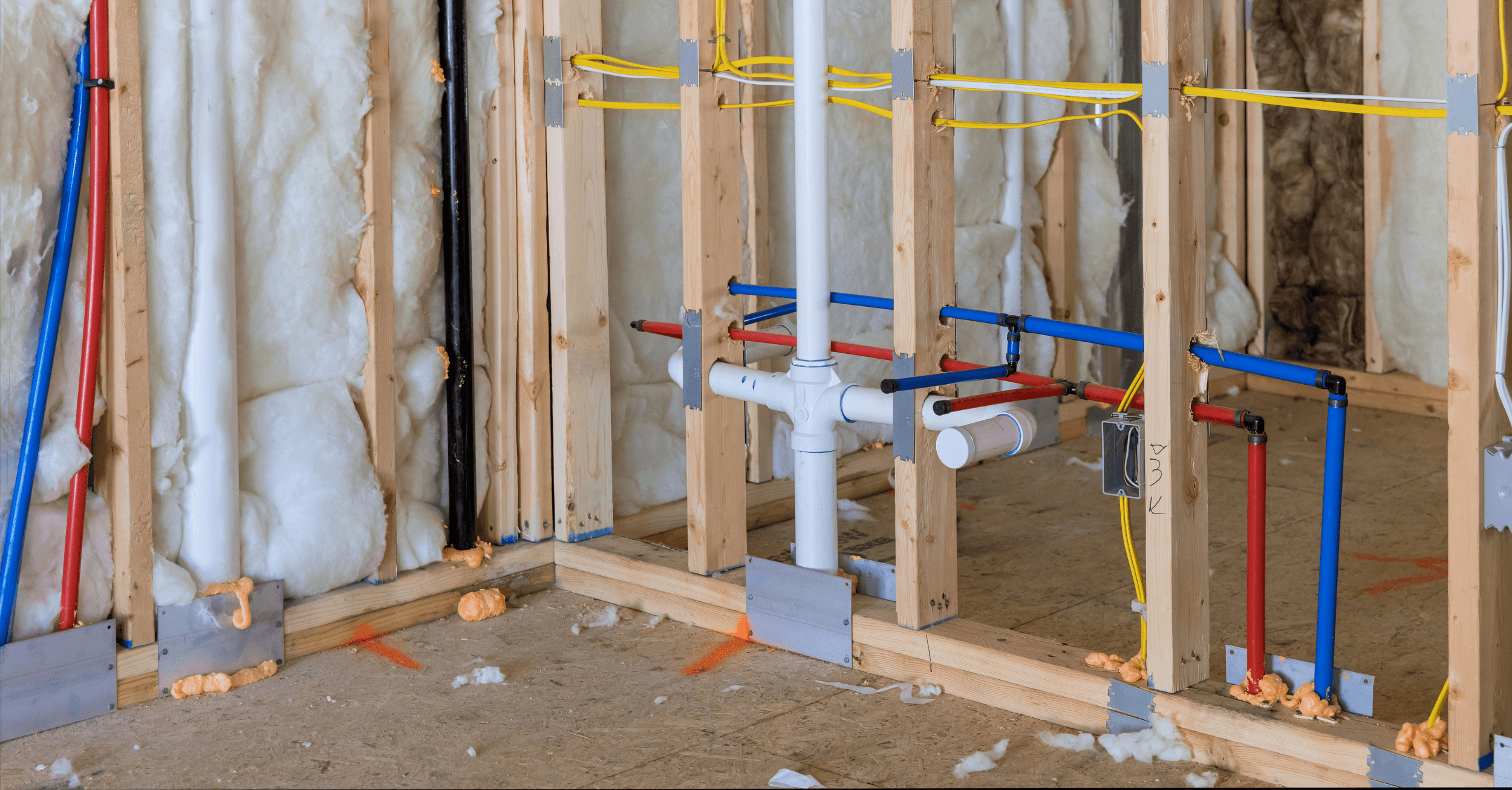 PEX plumbing pipes