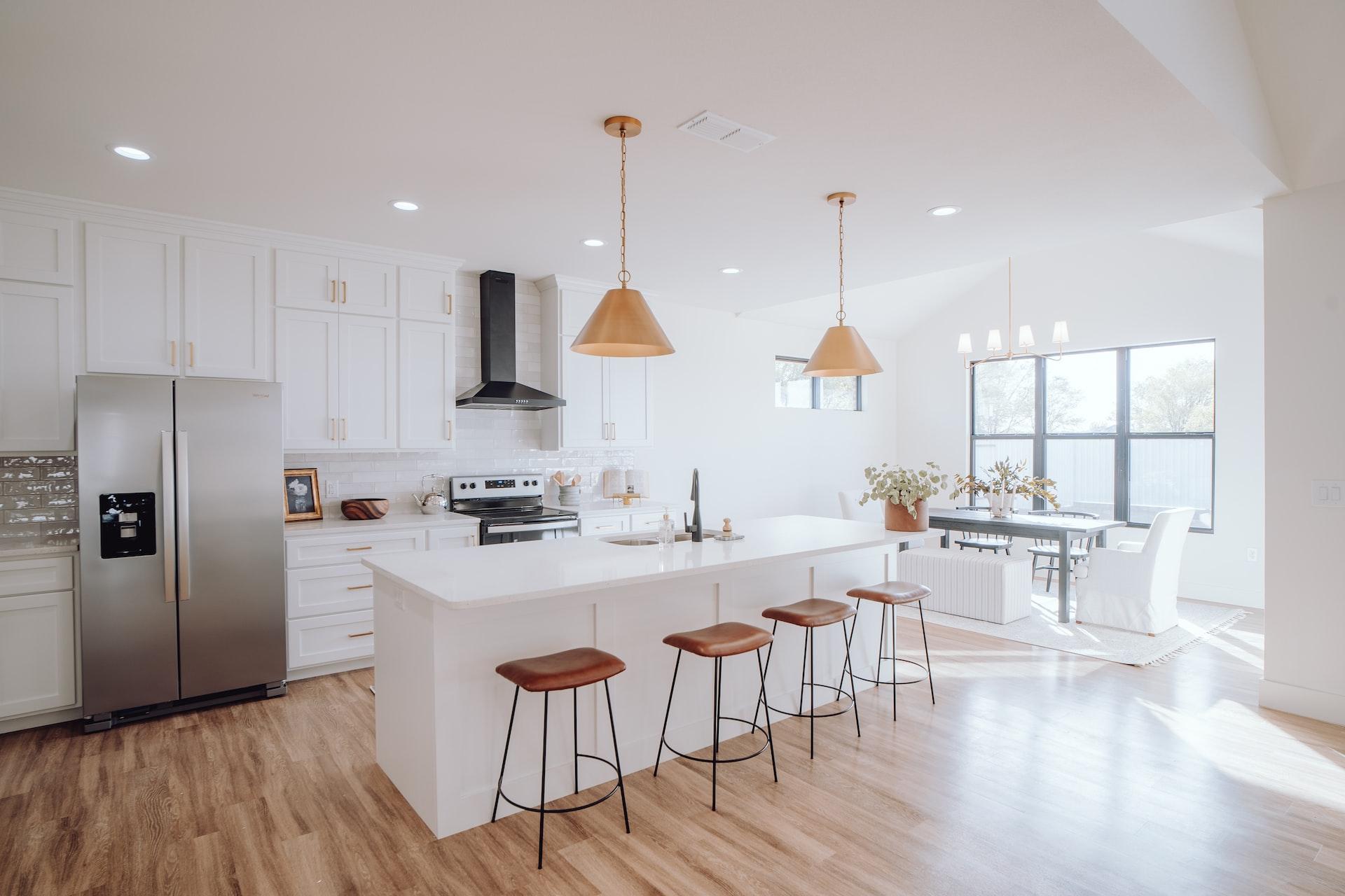 white kitchen expansion