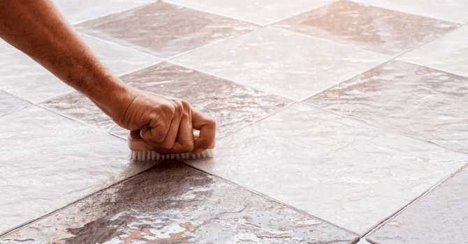 ceramic tile floor cleaning