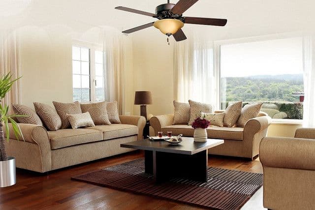 ceiling fan living room_renoquotes.com_ventilateur plafond salon