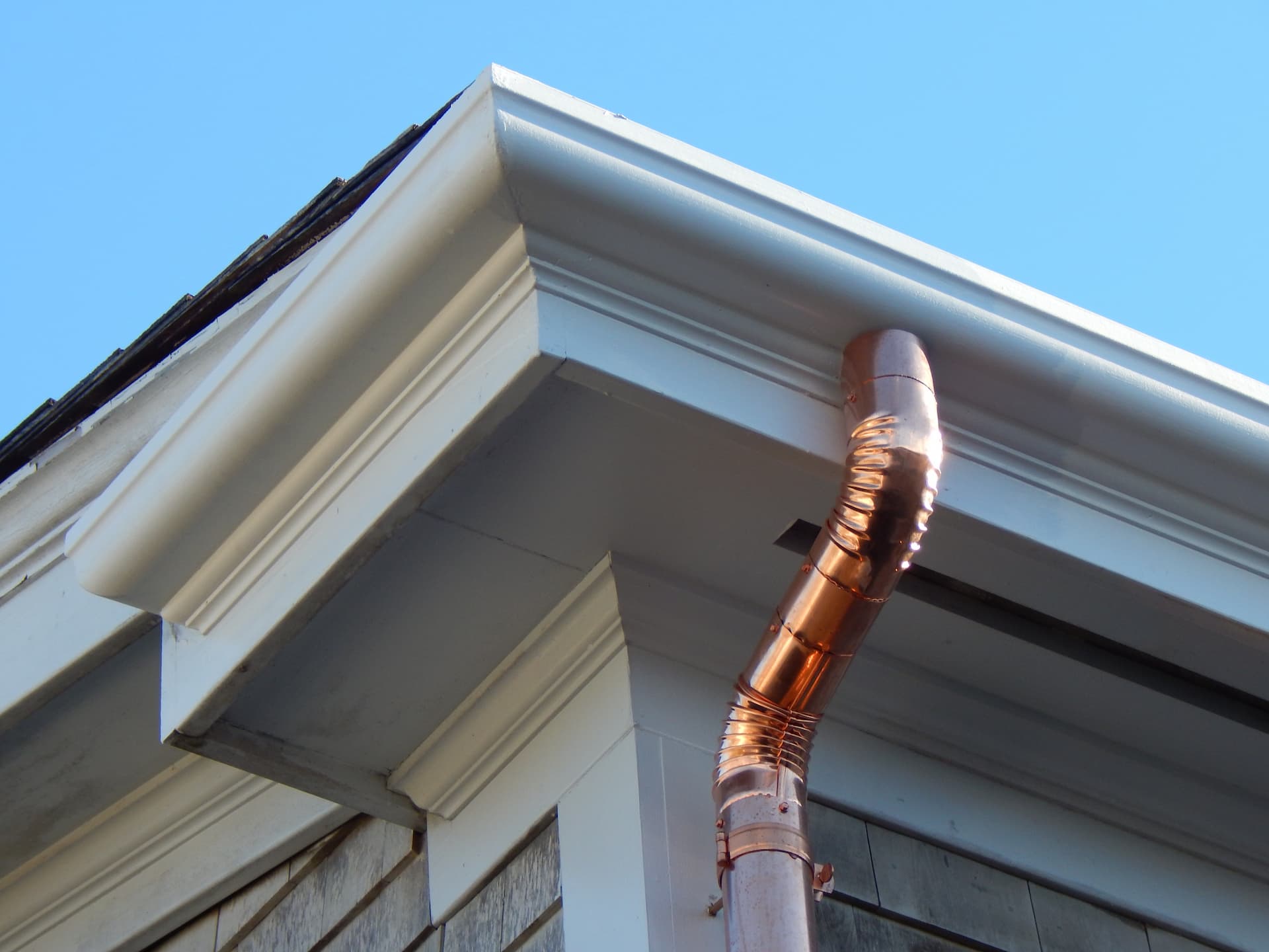 Gutter with copper pipe_RenoQuotes.com
