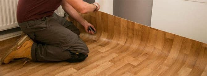 vinyl flooring_budget kitchen renovation: materials