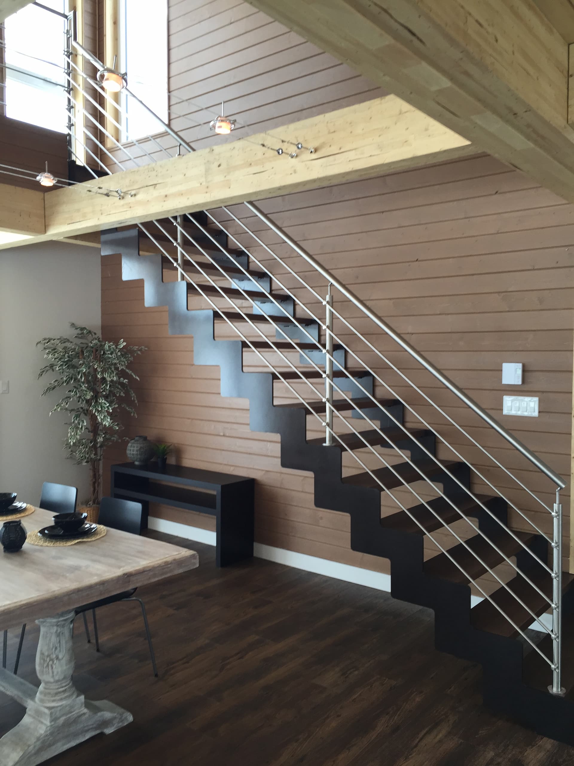 modern indoor staircase