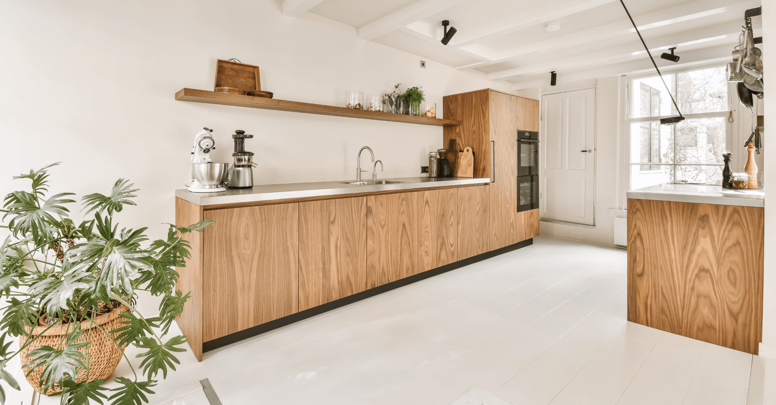 wood refurbished room