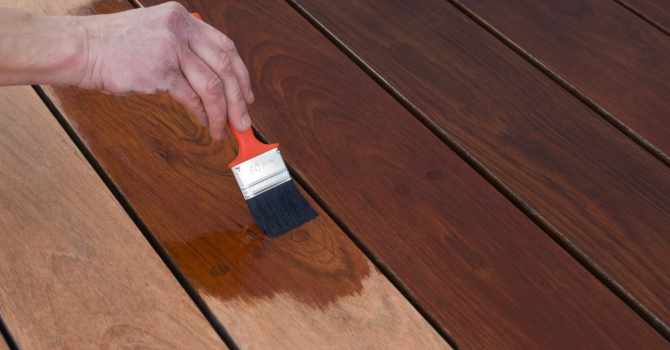 how to stain a patio