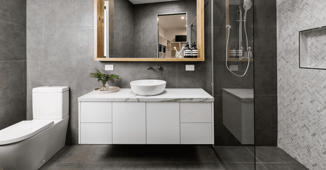 small modern bathroom