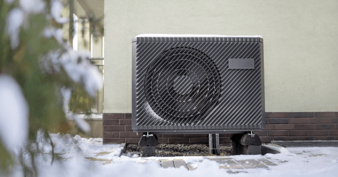Central or wall-mounted heat pump BTU
