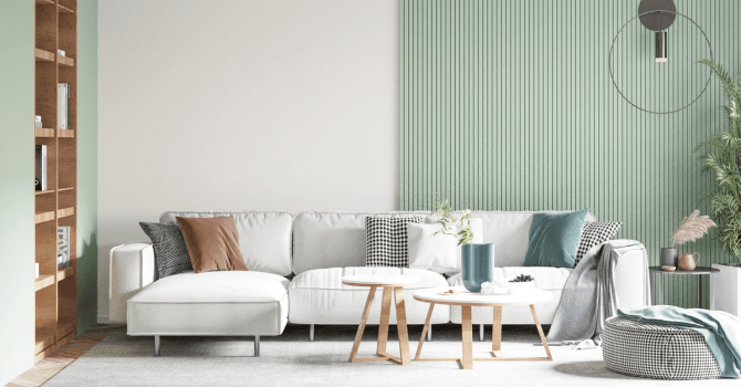 sage coloured living room