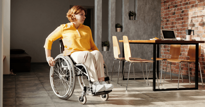 home for a person with reduced mobility