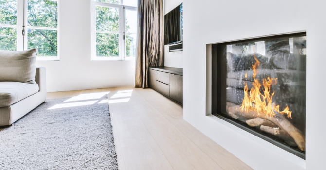 indoor eco-friendly fireplace