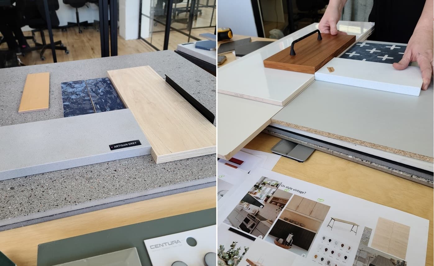 Examples of materials presented by interior designer 02