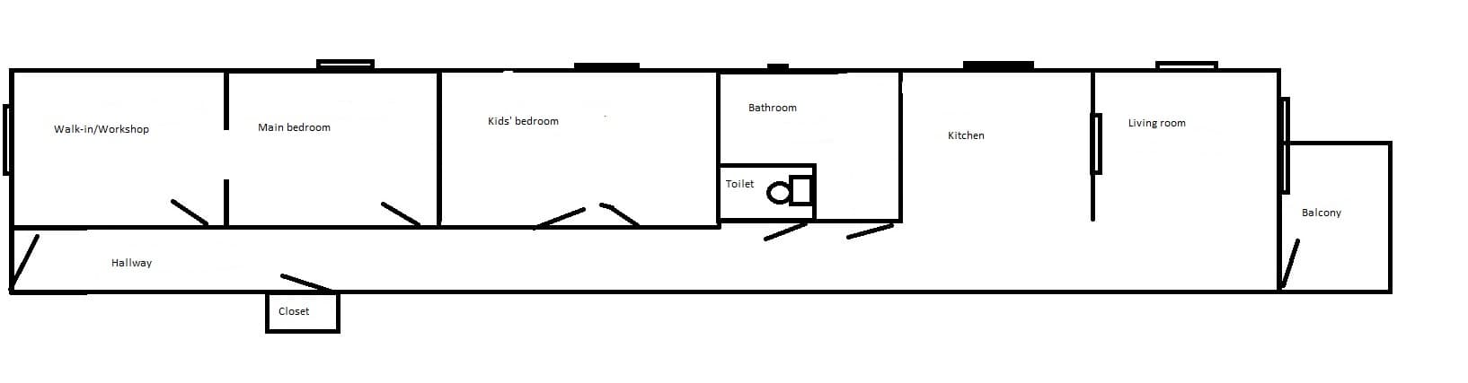 Plan or our condo after renovations