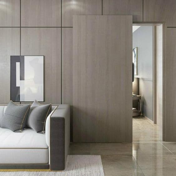 minimalist sliding door