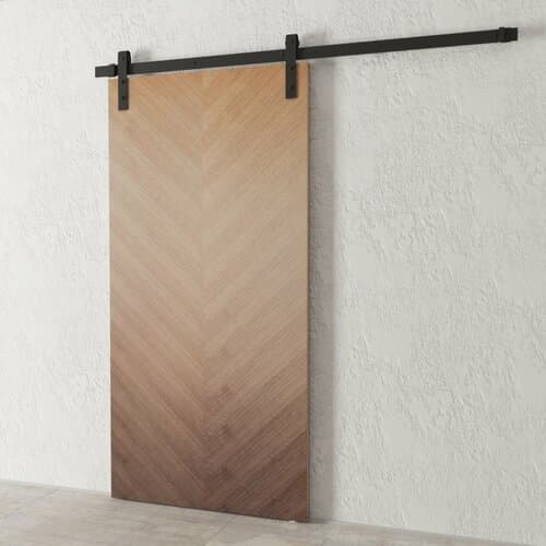 Wood sliding door