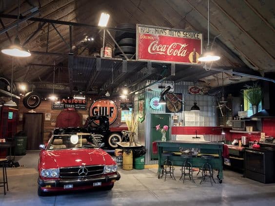 Garage vintage_Garage layouts: 10 examples