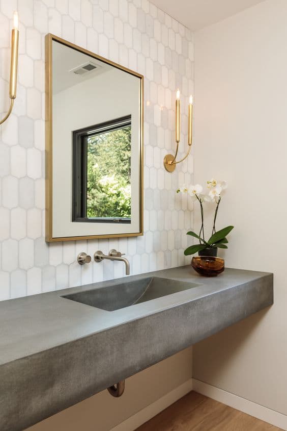 small concrete bathroom sink_Reno inspiration: 10 examples of bathroom sinks_Reno Quotes