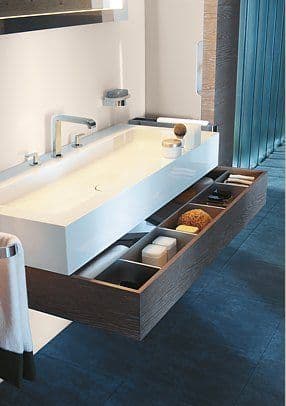 bathroom sink with drawer_Reno inspiration: 10 examples of bathroom sinks_Reno Quotes