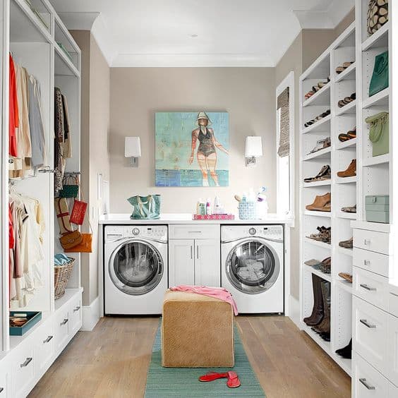 laundry room wardrobe_ Wardrobe and Closet layouts: 10 examples
