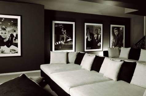 black-and-white couches