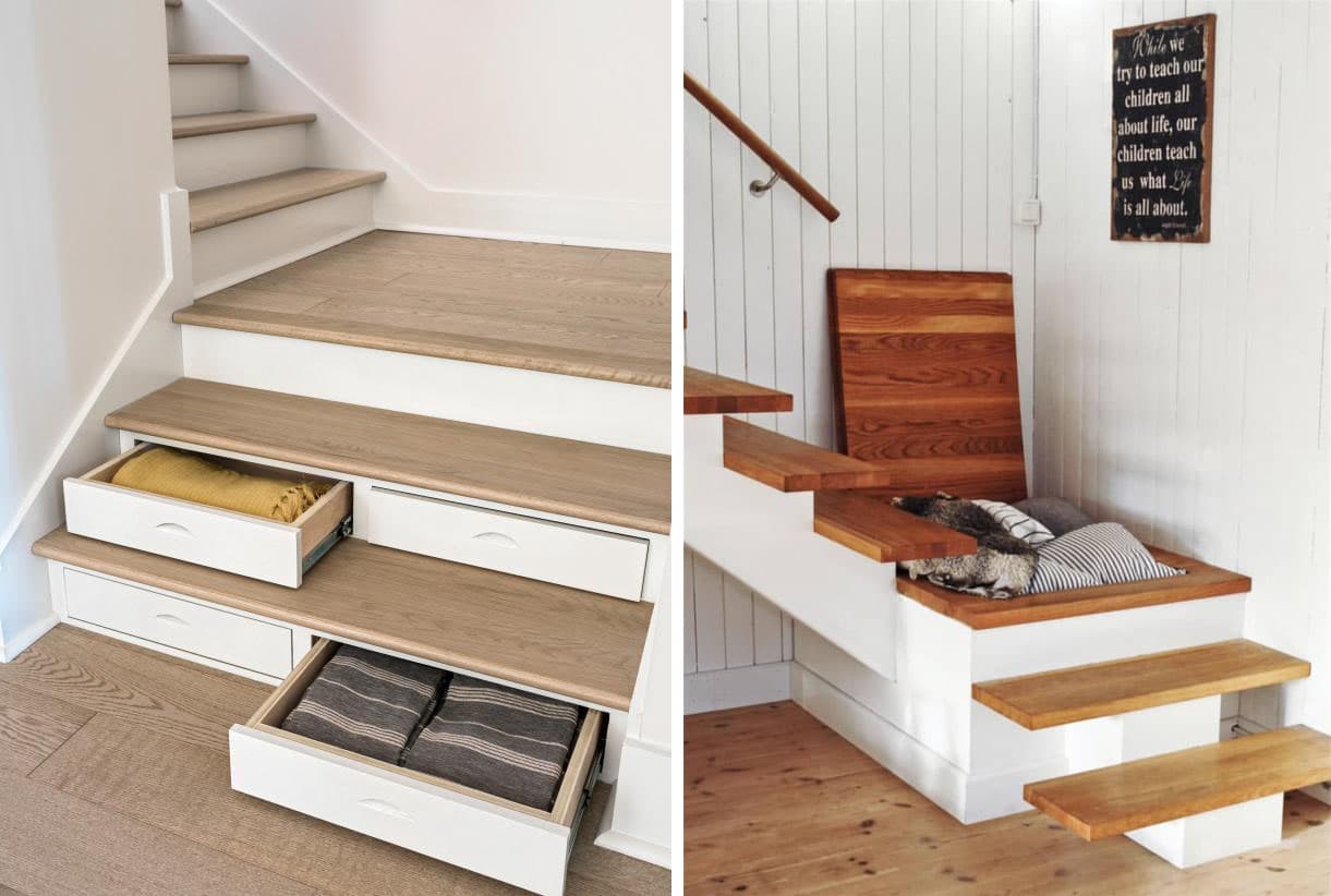 staircase-storage_10 Examples of Practical Interior Storage Spaces