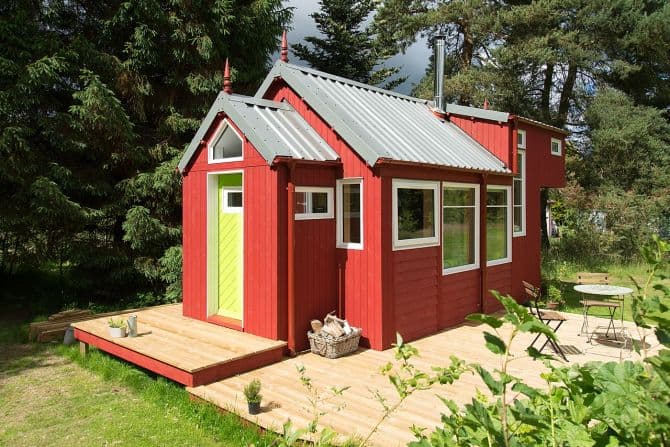 tiny house red exterior siding_Building a Tiny House: Permits and Municipal Regulations