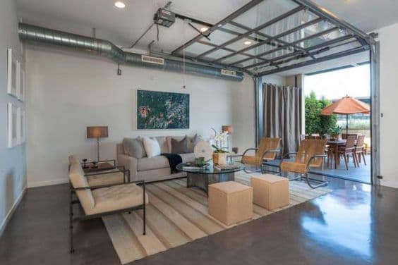 Garage transformé en salon_garage transformed into a living space
