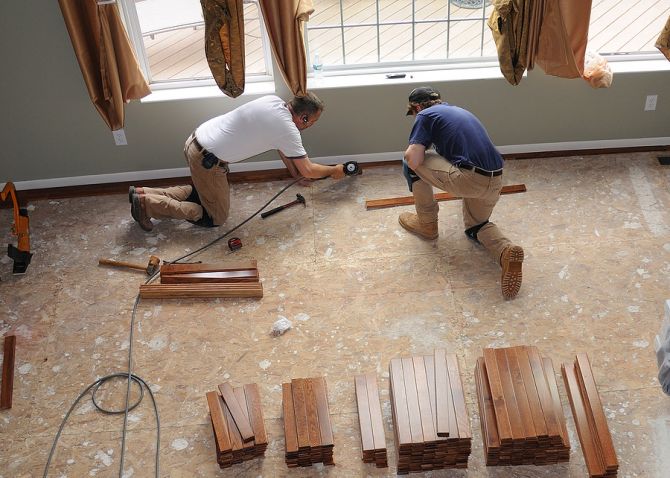 Installation d'un plancher de bois franc_installing hardwood floors