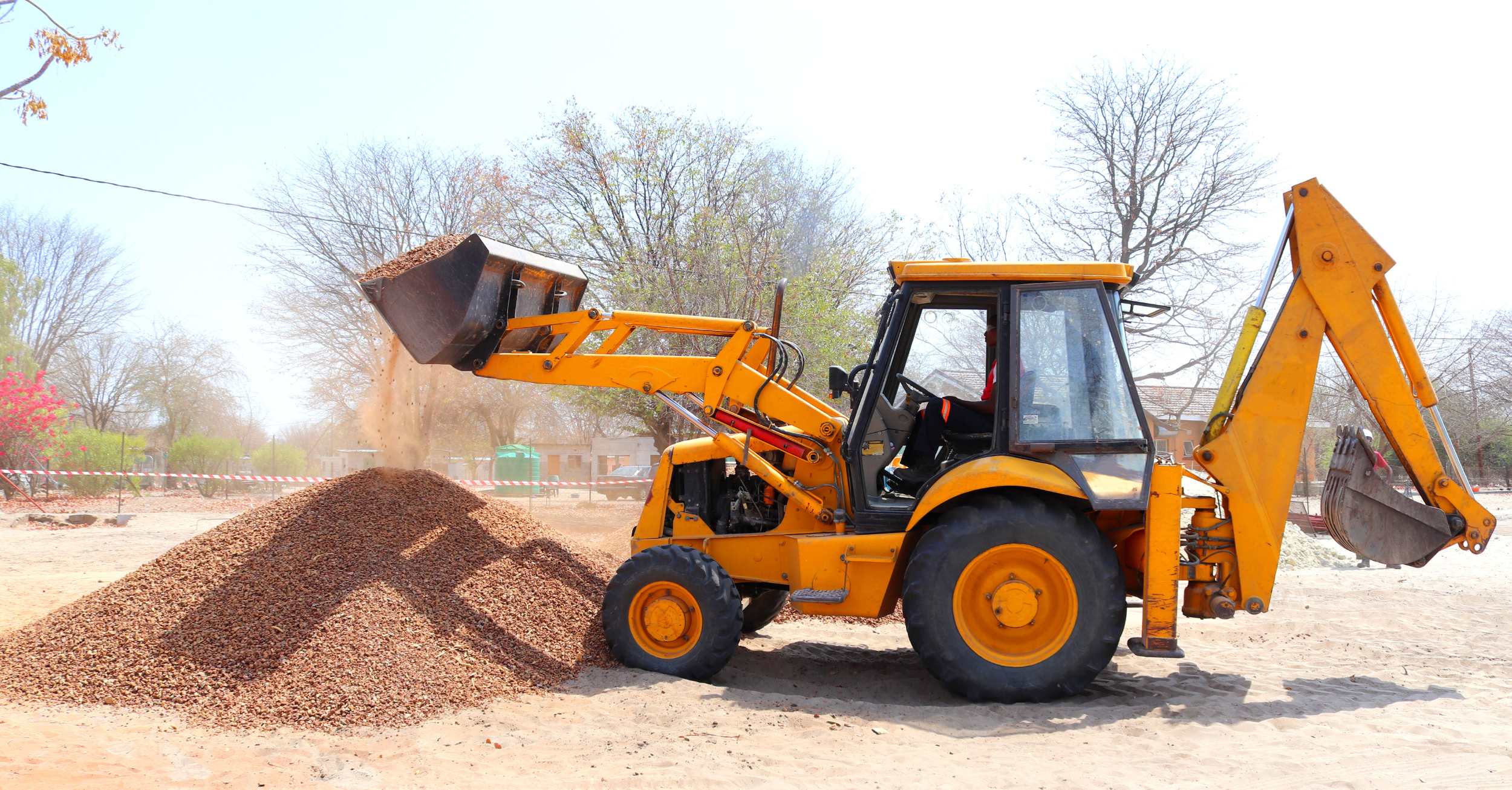 renting excavation equipment or machinery