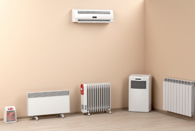 different heating solutions