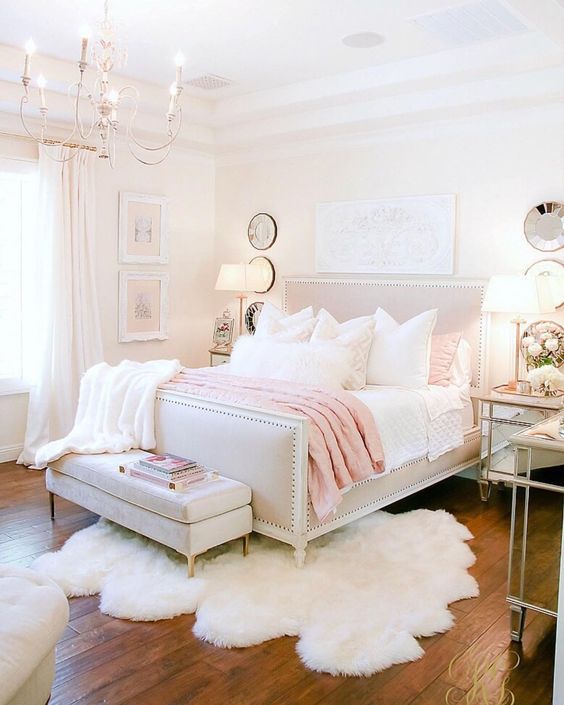 chambre à coucher avec fourrure_Pinterest_cute bedroom